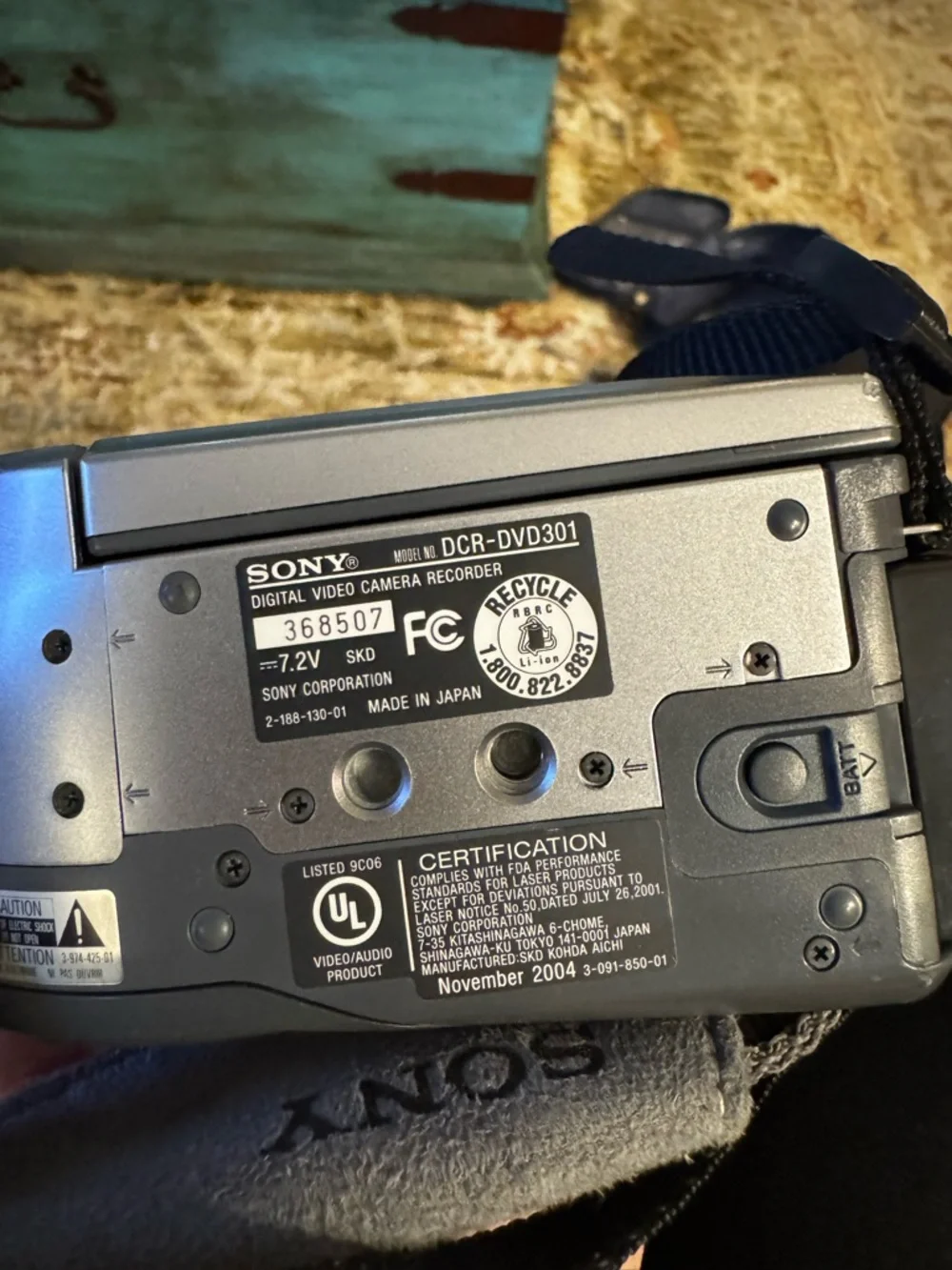 Sony Silver Handycam DVD Camcorder with Mega Pixel Branding